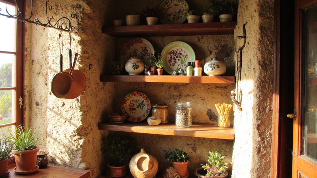 showcase decor with shelving