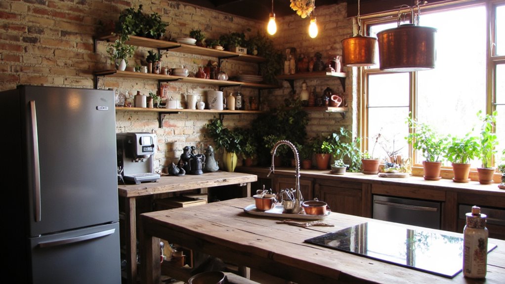 smart rustic kitchen integration