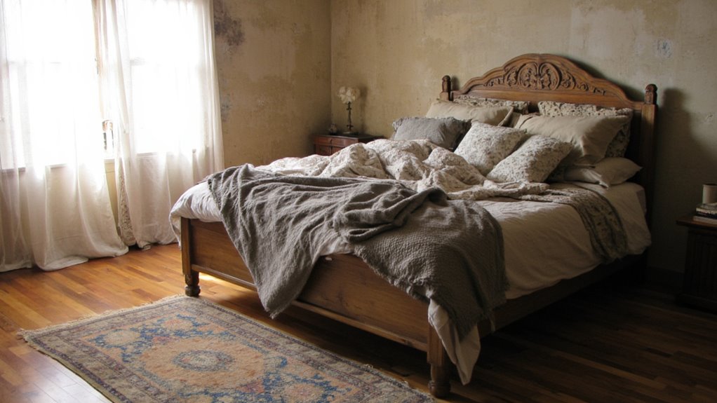 statement bed as focal point