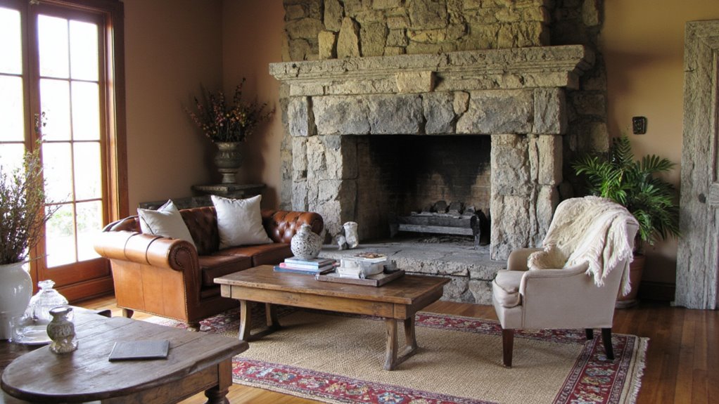 stone elements enhance sophistication