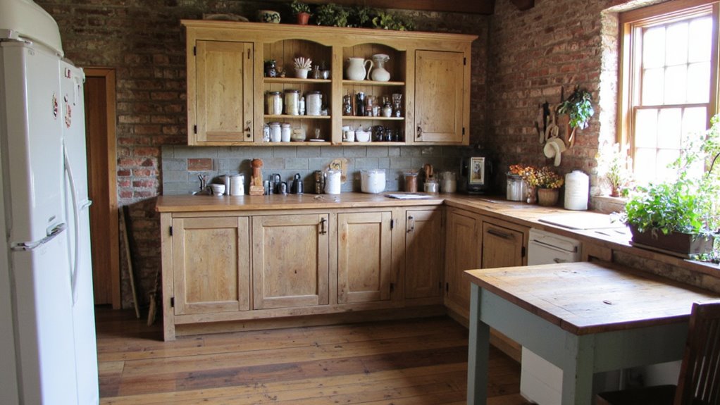 stylish farmhouse kitchen storage