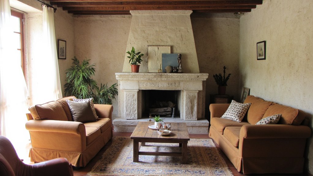 stylish focal point fireplace