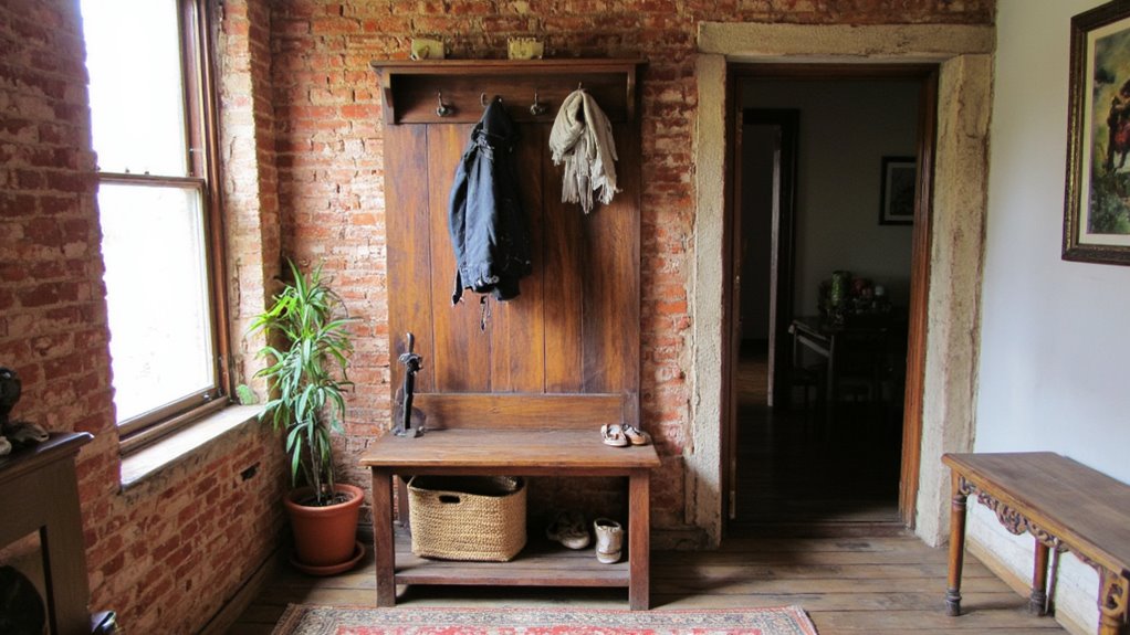 stylish functional hall tree