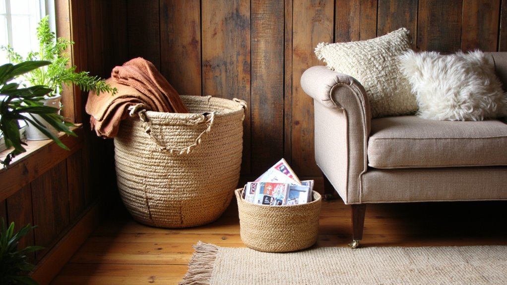 stylish rustic storage solution