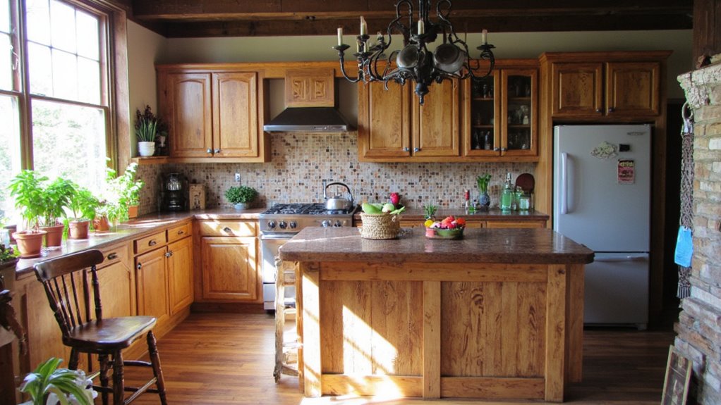 sustainable rustic kitchen materials