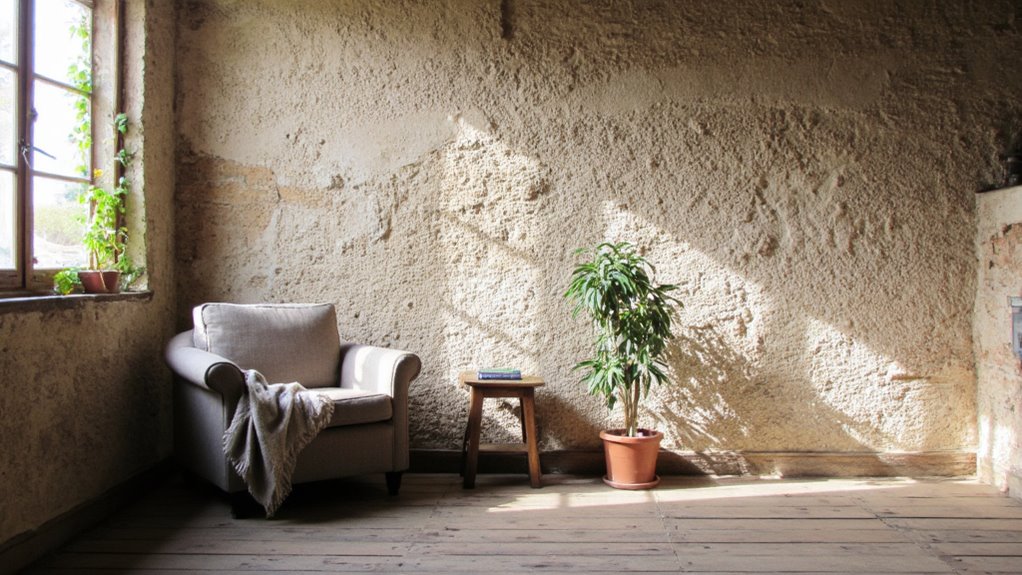 textured finishes for warmth