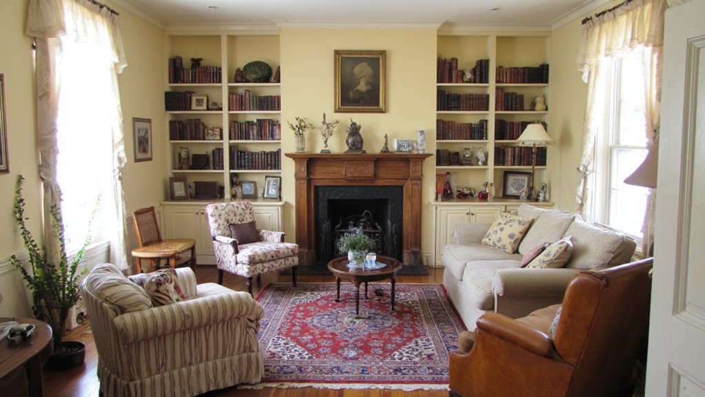 timeless colonial living room