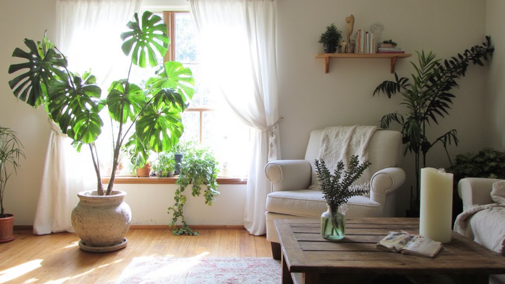 transform space with plants