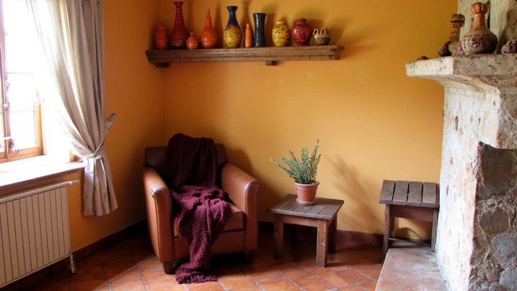 tuscan warm color accents