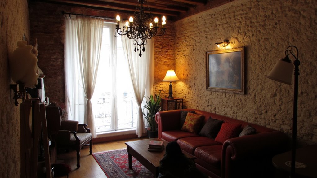 unique lighting enhances atmosphere