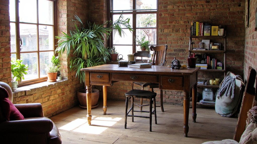 versatile rustic home office