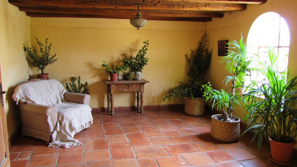 vibrant greenery enhances ambiance