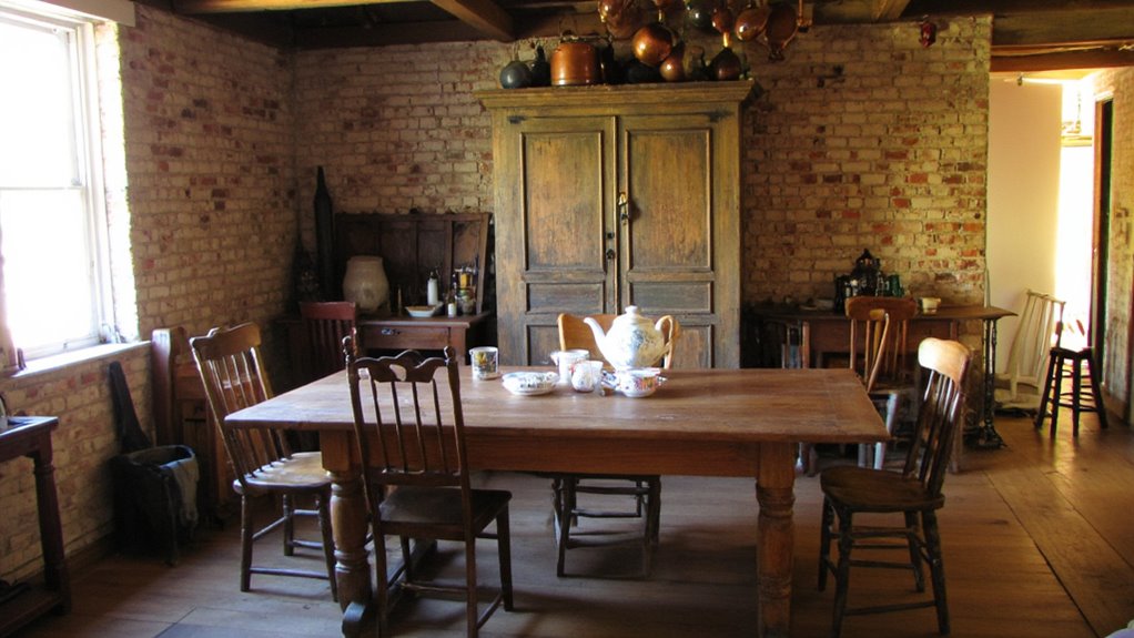 vintage charm enhances kitchens