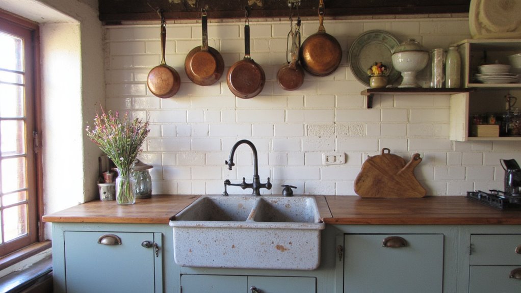 vintage farmhouse sink functionality