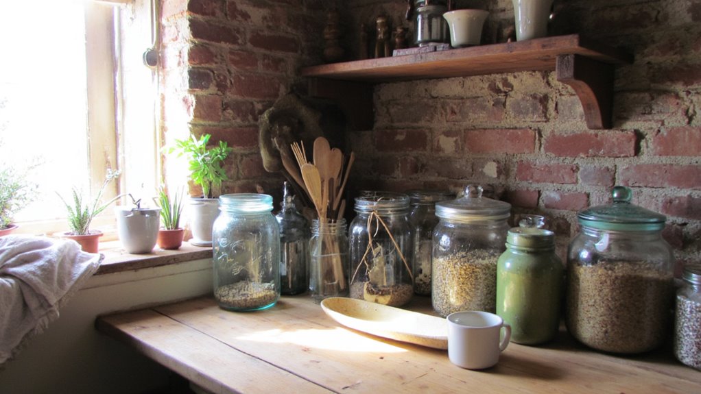 vintage jars for storage