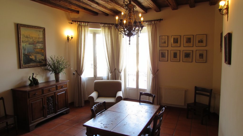 vintage lighting adds elegance