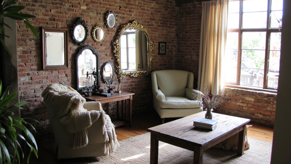 vintage mirrors reflect warmth