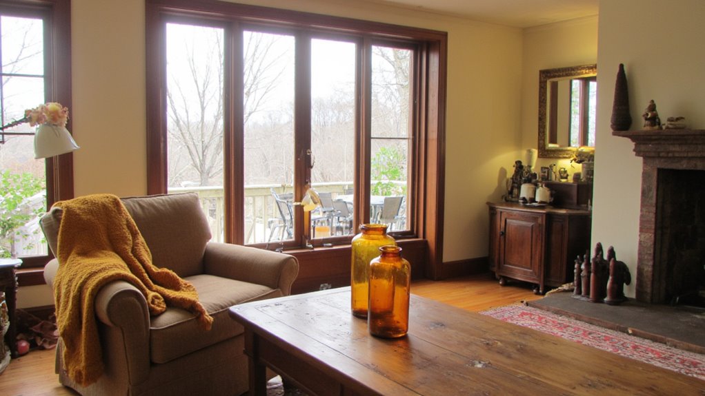 warm amber accents enhance