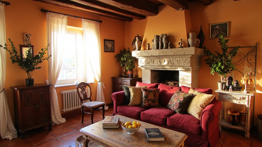 warm earth tones selection