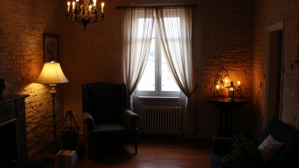 warm inviting romantic lighting