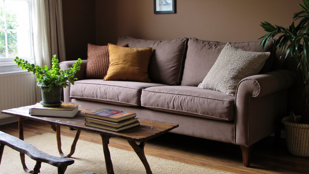 warm inviting taupe tones