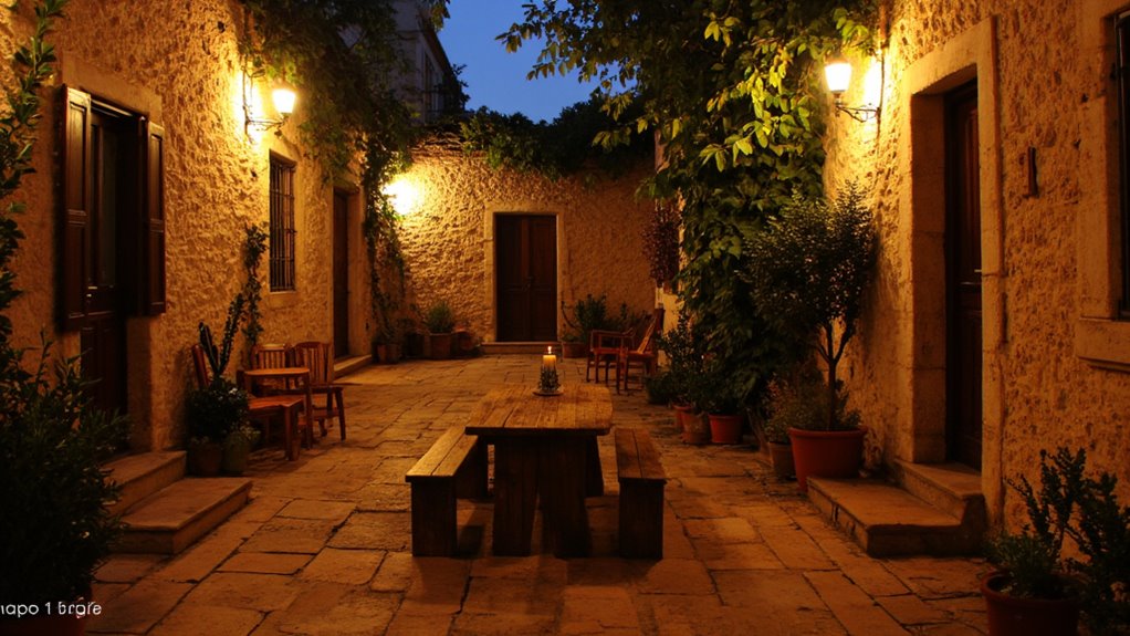 warm italian lighting ambiance