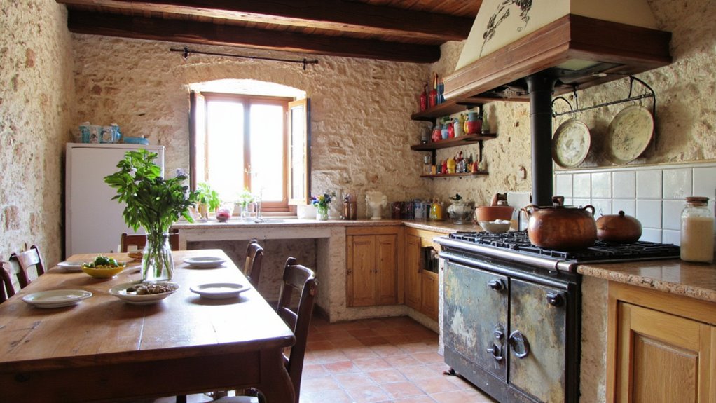 warm rustic inviting kitchens