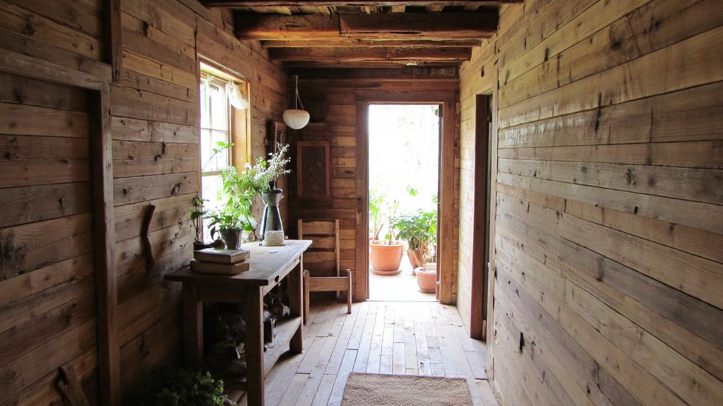 warmth through reclaimed wood