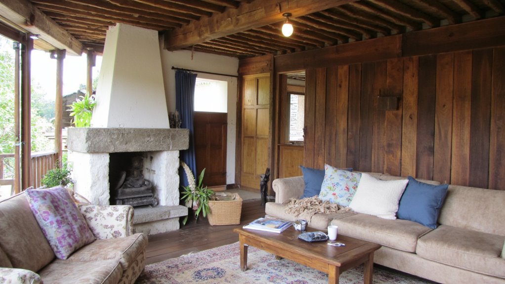 warmth through wood accents