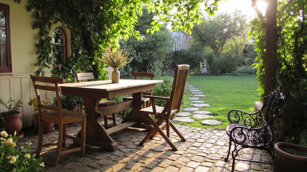 welcoming rustic outdoor retreat