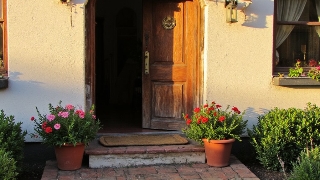 welcoming warm entryway decor