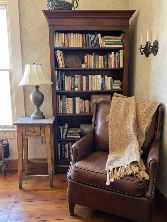 antique books enhance decor