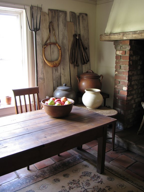 antique tools as decor