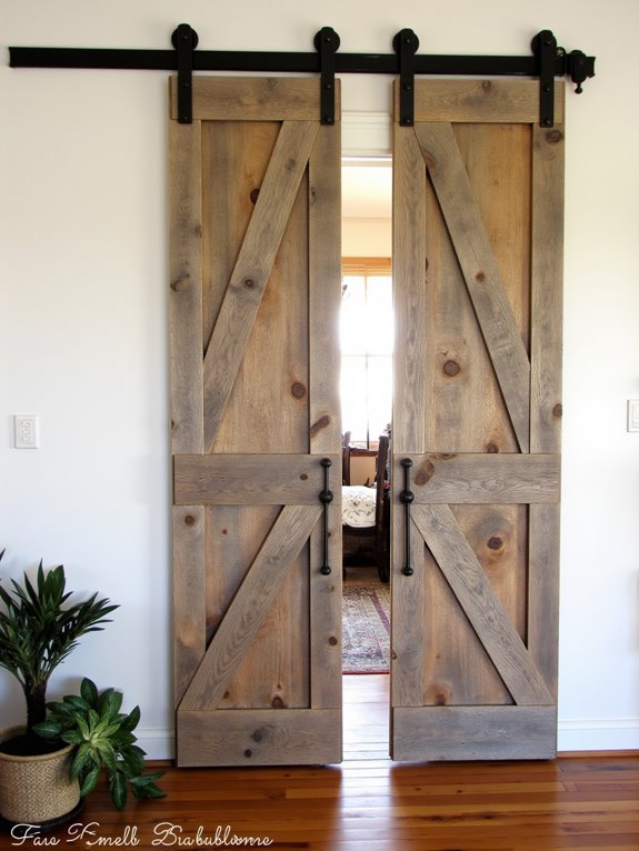 barn doors enhance charm
