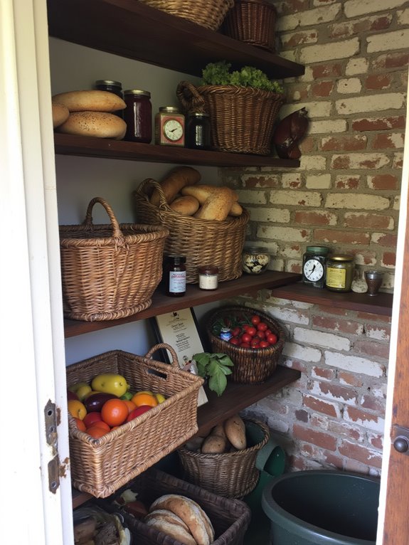 baskets enhance pantry organization