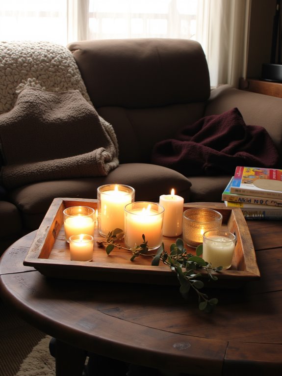 beautiful trays enhance decor