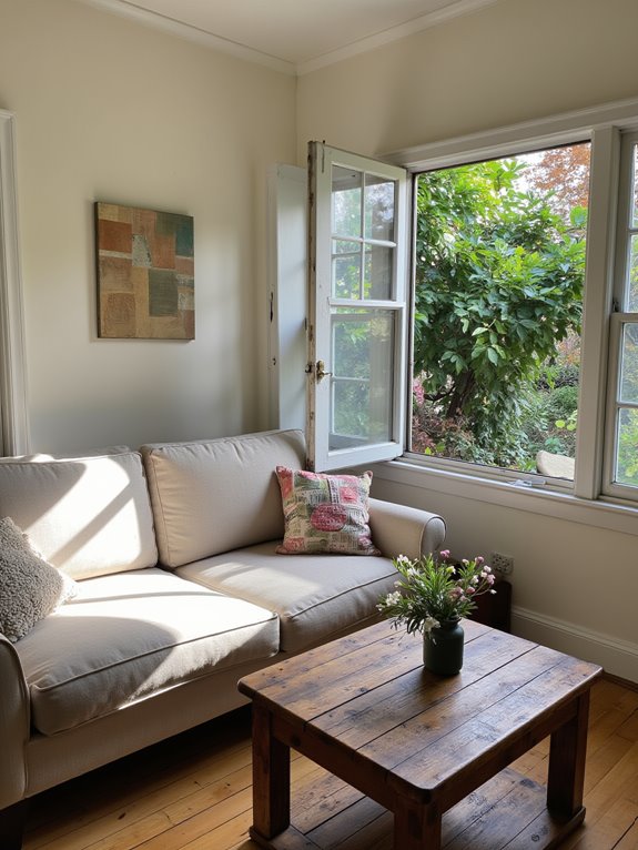 brighten rooms with sunlight