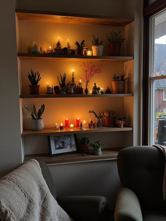 candle arrangement for ambiance