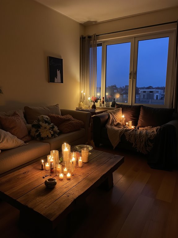 candle arrangements for ambiance