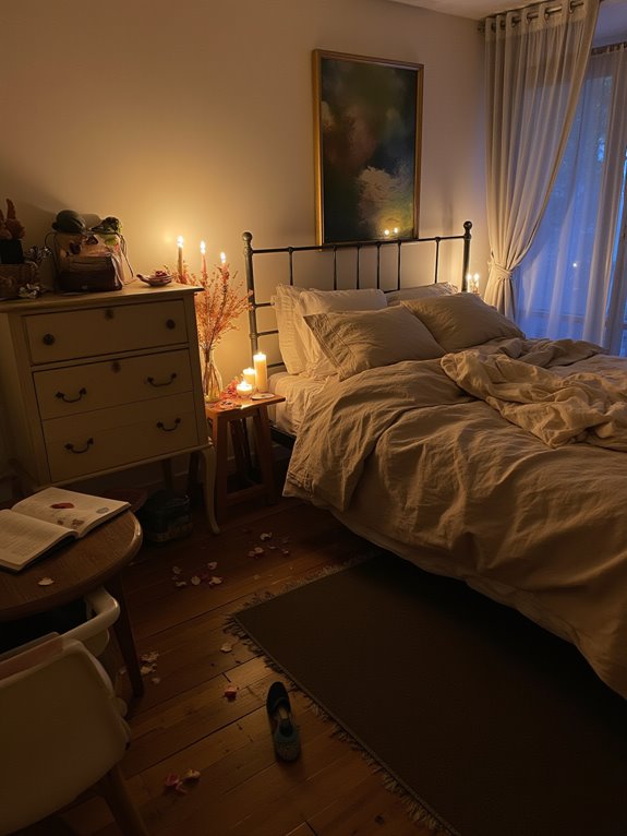 candlelit cozy romantic retreat