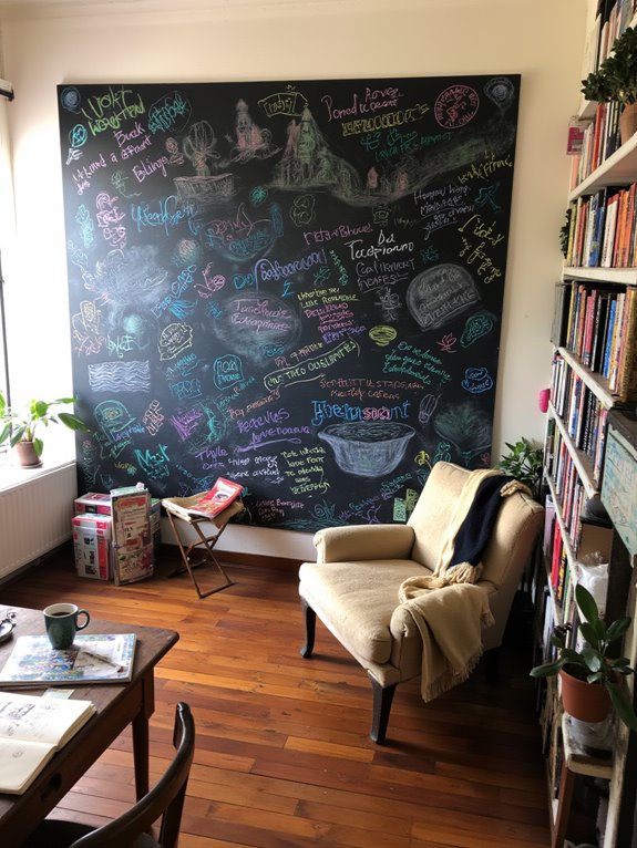 chalkboard wall for creativity