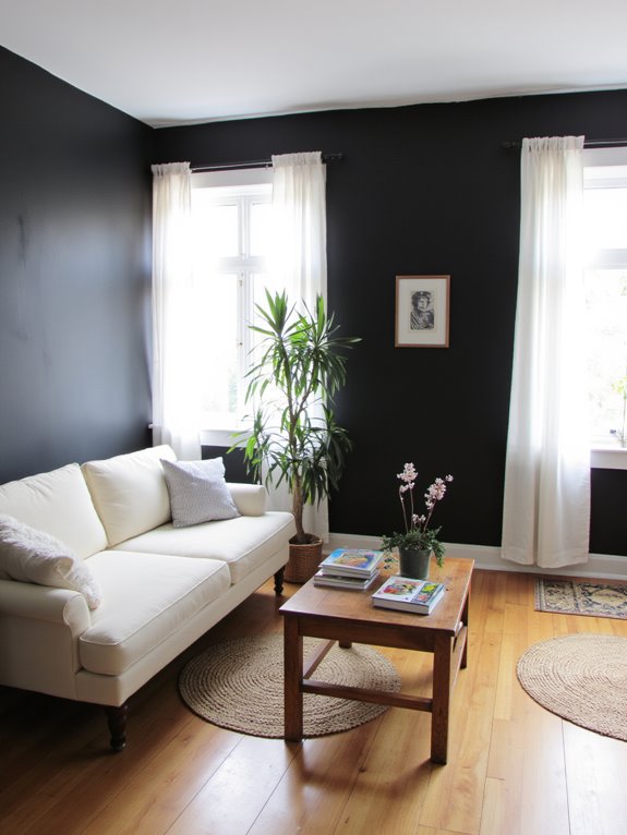 charcoal creates inviting sophistication