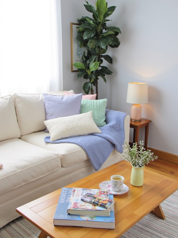 charming pastel decor accents