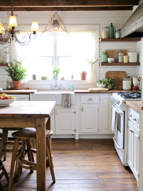 charming rustic farmhouse kitchen