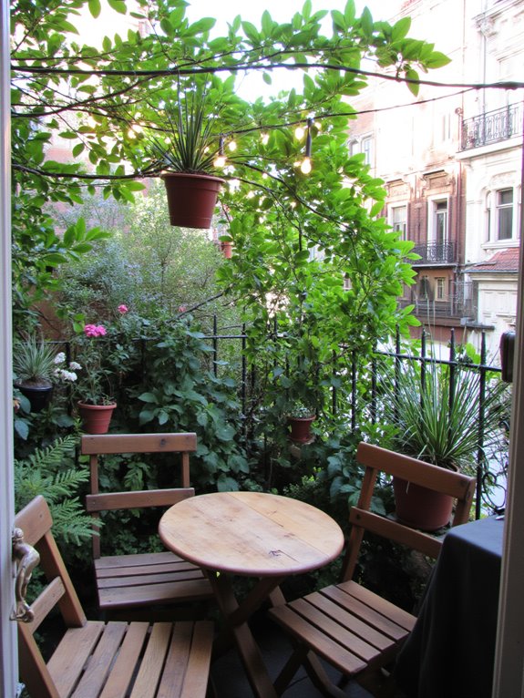 charming small balcony retreat