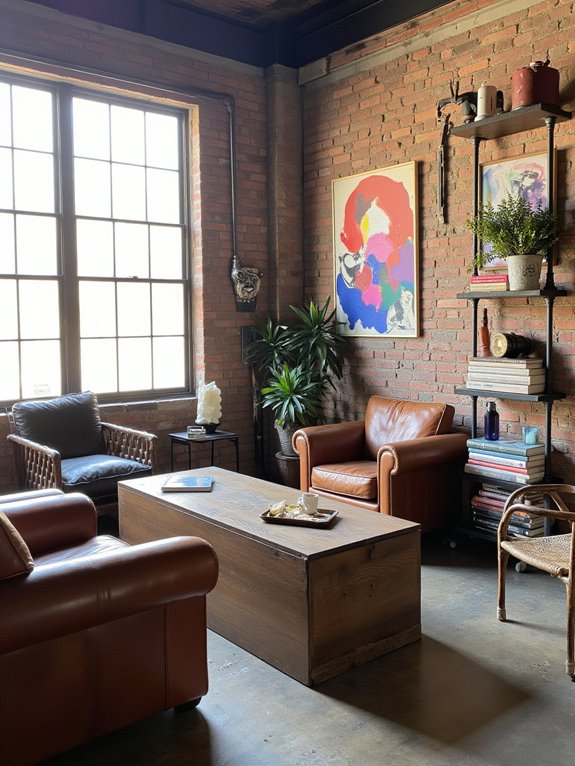 chic industrial aesthetic with contrast