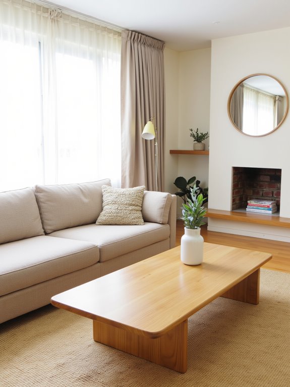 clear surfaces serene space