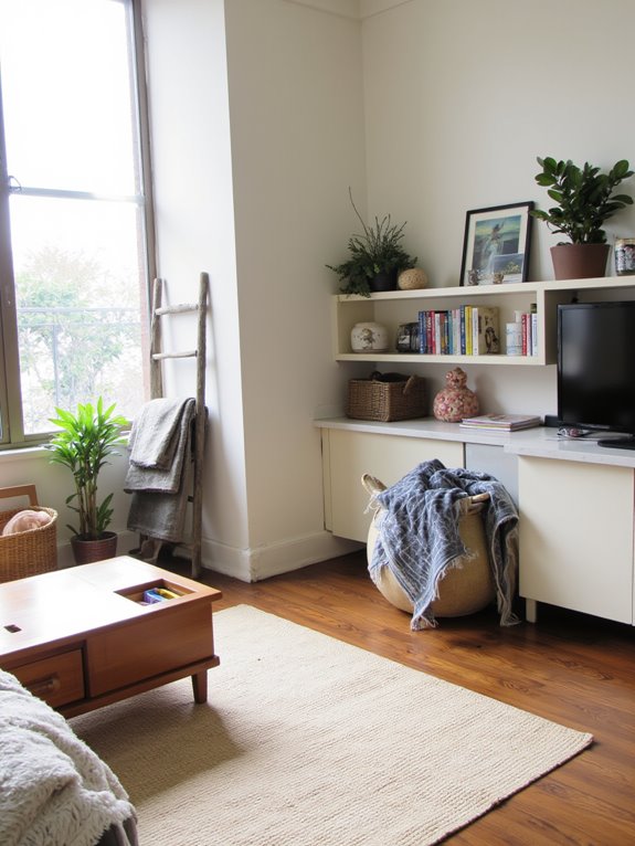 clutter free living room solutions
