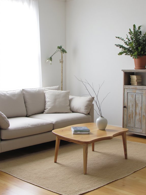 clutter free minimalist japandi decor