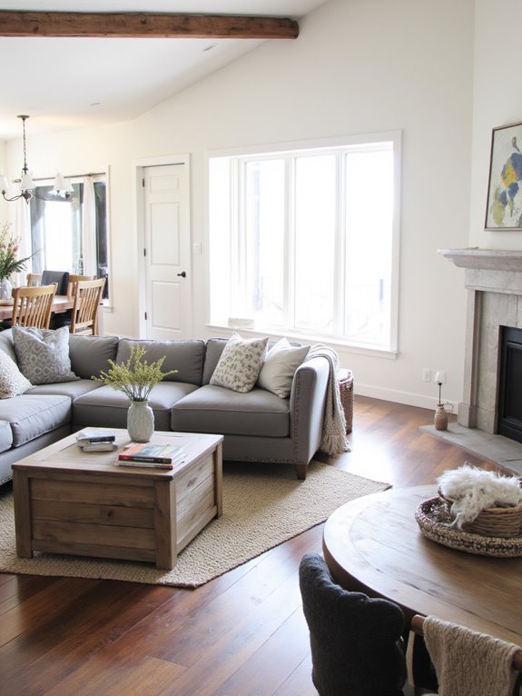 comfortable elegant modern farmhouse